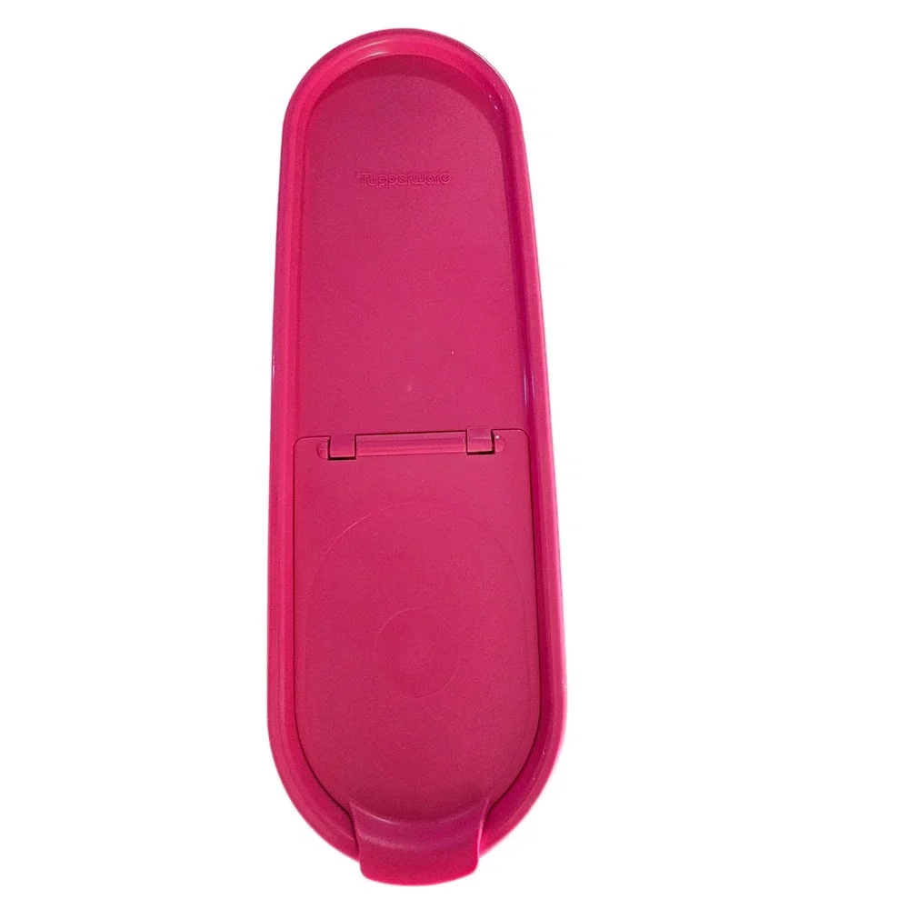 Tupperware Modular Mates‎ Oval Flip Top Pour Seal Lid Pink Replacement 11 Inch